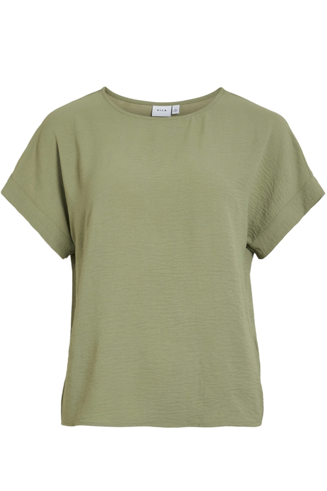 VIJOSA S/S TOP - NOOS 14101663 OIL GREEN